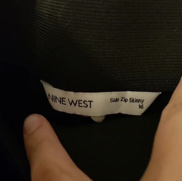 Nine West Women's Side Zip Skinny Ankle Dress Pant - Picture 5 of 5